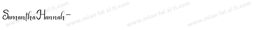 SamanthaHannah字体转换