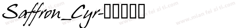 Saffron_Cyr字体转换