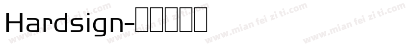Hardsign字体转换