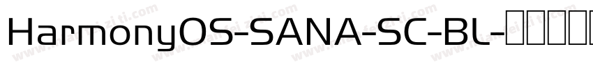 HarmonyOS-SANA-SC-BL字体转换