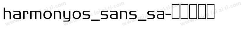 harmonyos_sans_sa字体转换
