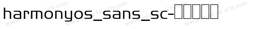 harmonyos_sans_sc字体转换