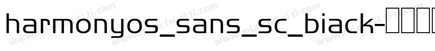harmonyos_sans_sc_biack字体转换