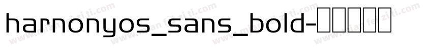 harnonyos_sans_bold字体转换