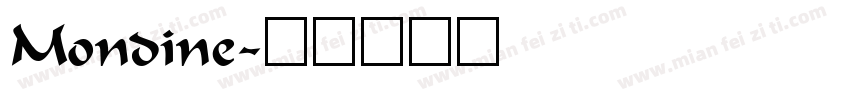 Mondine字体转换