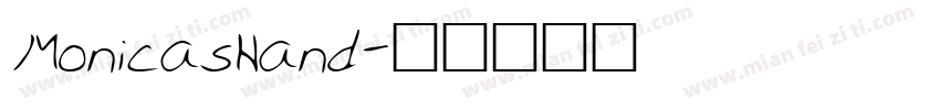 MonicasHand字体转换
