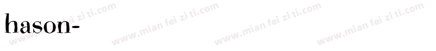 hason字体转换
