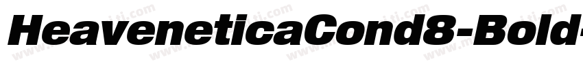 HeaveneticaCond8-Bold字体转换