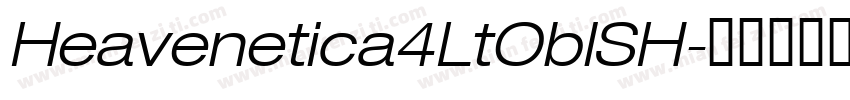 Heavenetica4LtOblSH字体转换