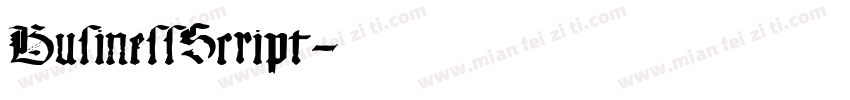 BusinessScript字体转换