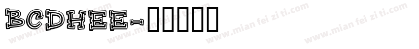 bcdhee字体转换