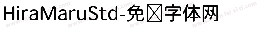 HiraMaruStd字体转换