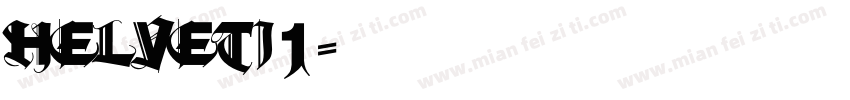 HELVETI1字体转换