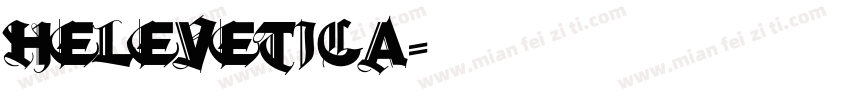 Helevetica字体转换