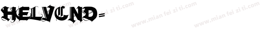 HelvCND字体转换