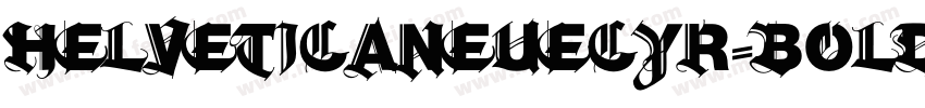 Helveticaneuecyr-bold字体转换