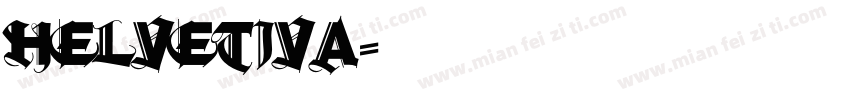 Helvetiva字体转换