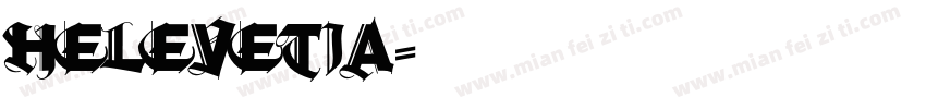 helevetia字体转换