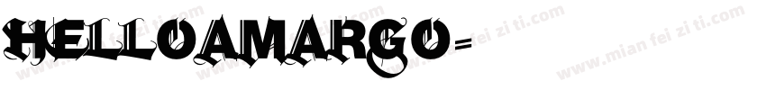 helloamargo字体转换