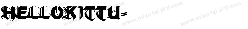 hellokittu字体转换