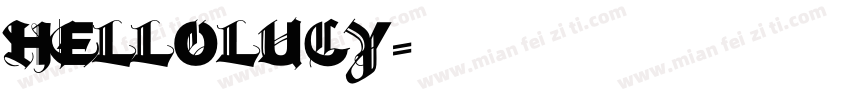 hellolucy字体转换