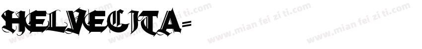 helvecita字体转换