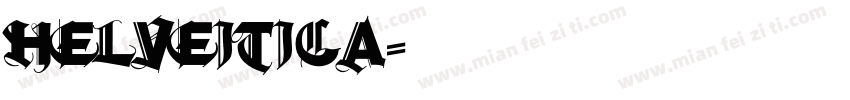 helveitica字体转换