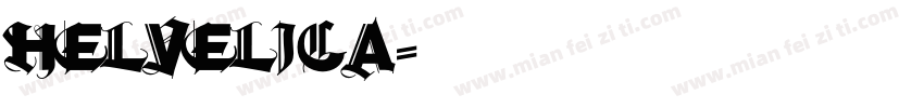 helvelica字体转换