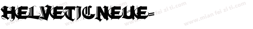 helveticNEUE字体转换