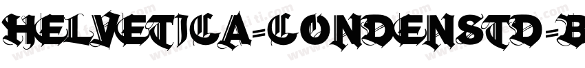 helvetica-condenstd-black-se字体转换