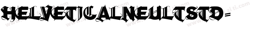 helveticalneultstd字体转换