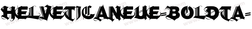 helveticaneue-boldta字体转换