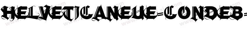 helveticaneue-condeb字体转换