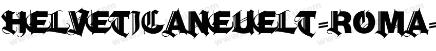 helveticaneueLT-roma字体转换