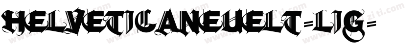 helveticaneuelt-lig字体转换
