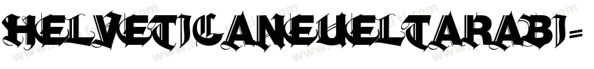 helveticaneueltarabi字体转换