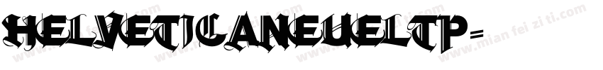 helveticaneueltp字体转换