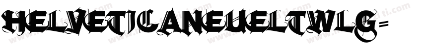 helveticaneueltwlg字体转换