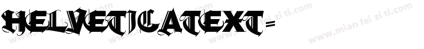 helveticatext字体转换