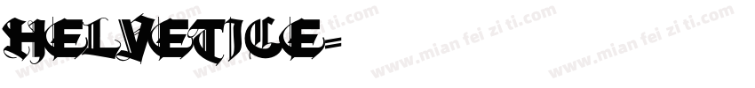 helvetice字体转换
