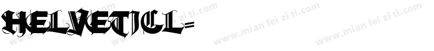 helveticl字体转换