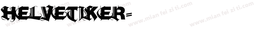helvetiker字体转换