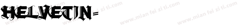 helvetin字体转换