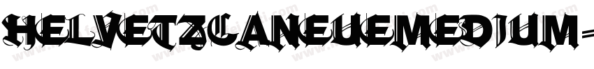 helvetzcaneuemedium字体转换