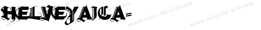 helveyaica字体转换