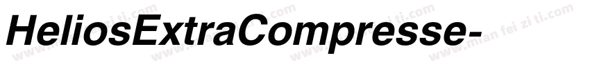 HeliosExtraCompresse字体转换