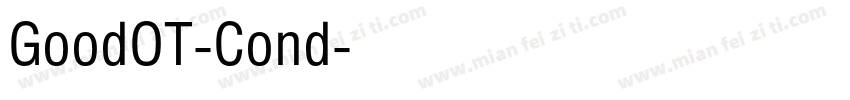 GoodOT-Cond字体转换