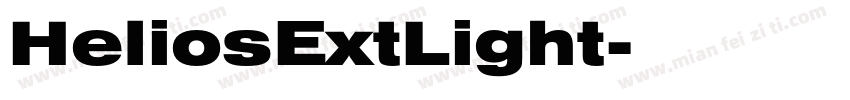HeliosExtLight字体转换