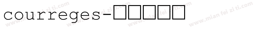courreges字体转换