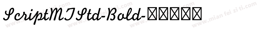 ScriptMTStd-Bold字体转换
